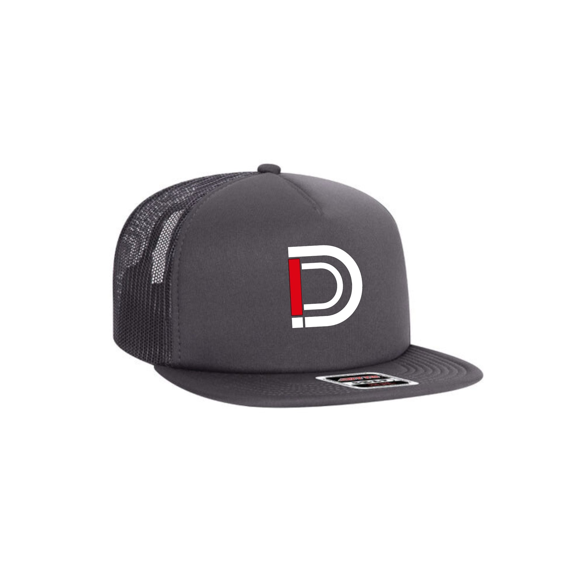 Big D Flat Bill Snapback Trucker hat